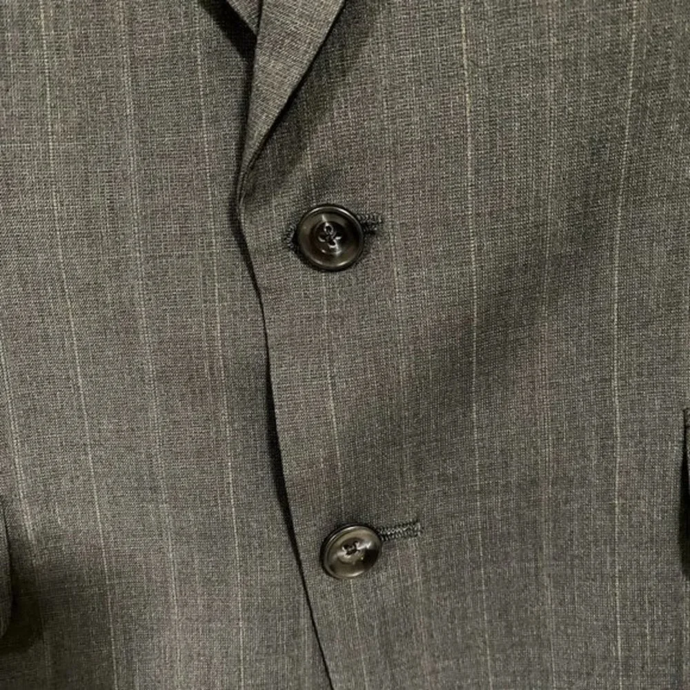 Christian Dior Monsieur‎ Vintage Navy Blue Pinstripe Blazer Size 44L